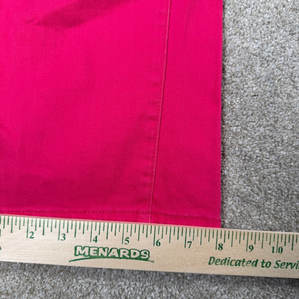 Chaps Essential Capri Pants Womens 14 Bright Fuchsia Pink Slimming Fit NEW - Picture 8 of 11